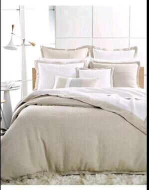 Hotel Collection Linen Beige Full Queen Duvet
